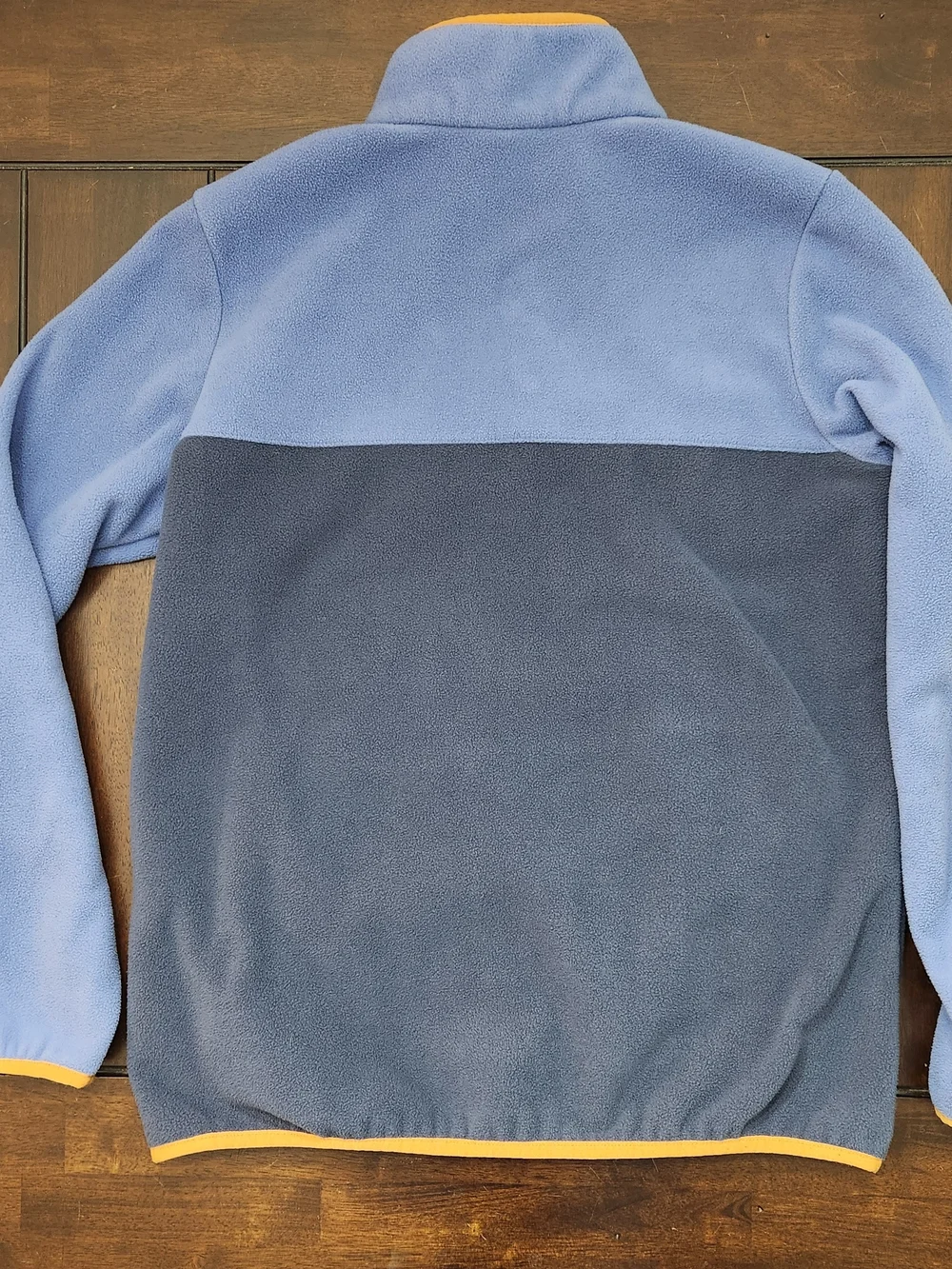 Columbia Sweater Womens Lg Blue Fleece Snap Neck Colorblock XL0359 Pullover - Picture 2 of 4